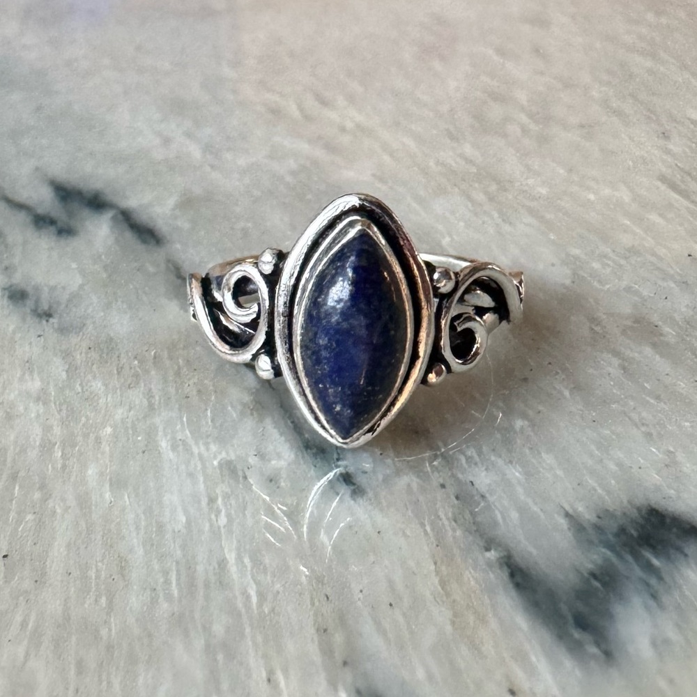 NWOT Sundance Midnight Garden Ring, Lapis Lazuli, Sterling Silver
